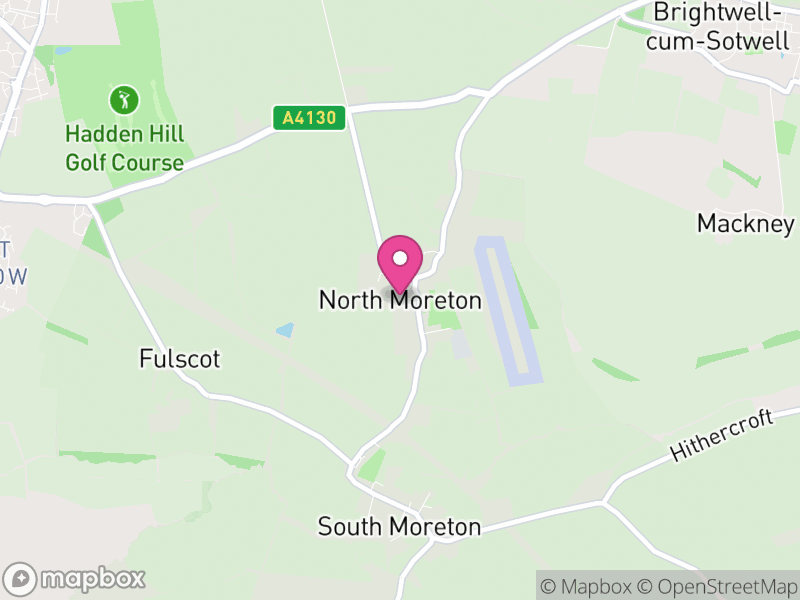 Map of North Moreton, South Oxfordshire