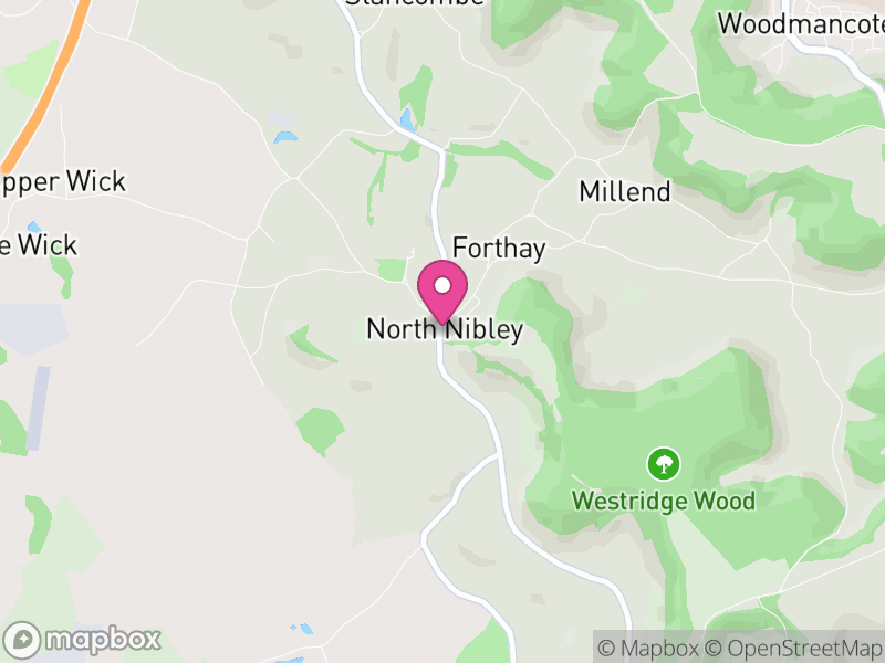 Map of North Nibley, Stroud