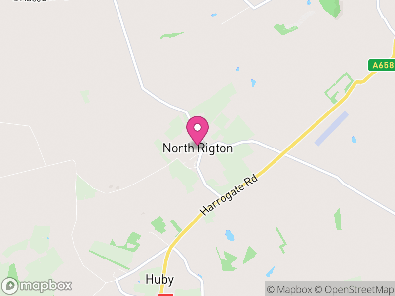 Map of North Rigton, North Yorkshire
