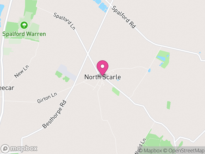 Map of North Scarle, North Kesteven
