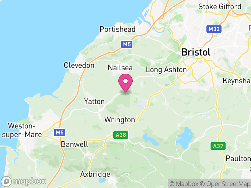 Map of North Somerset, England