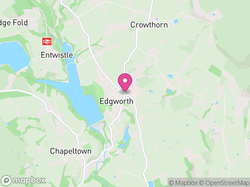 Map of North Turton, Blackburn with Darwen