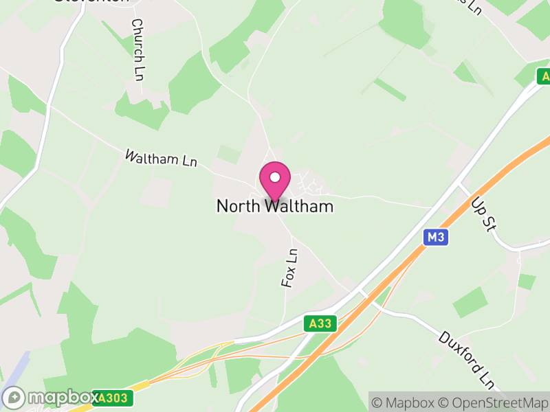 Map of North Waltham, Basingstoke and Deane