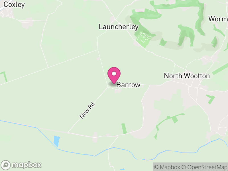 Map of North Wootton, Somerset