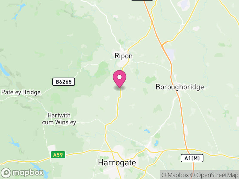 Map of North Yorkshire, England