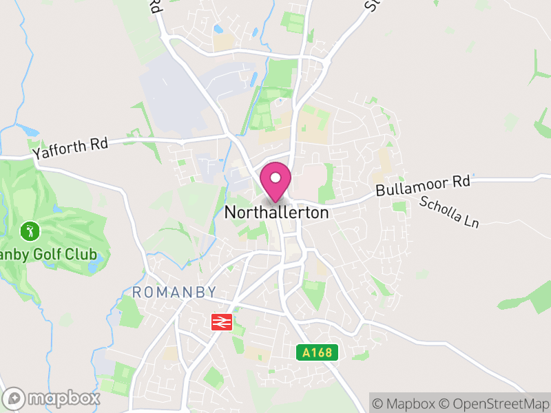 Map of Northallerton, North Yorkshire