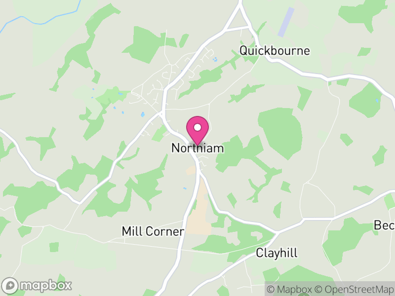 Map of Northiam, Rother