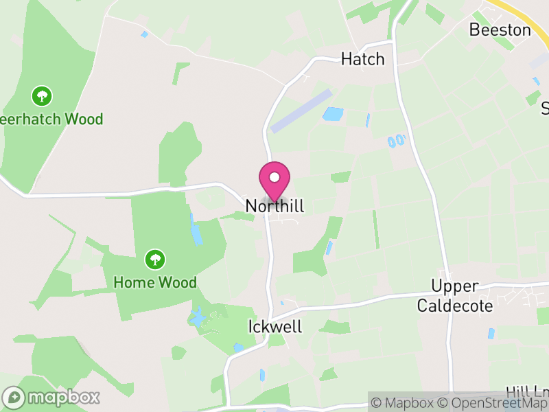 Map of Northill, Central Bedfordshire