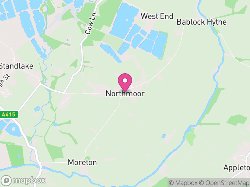 Map of Northmoor, West Oxfordshire