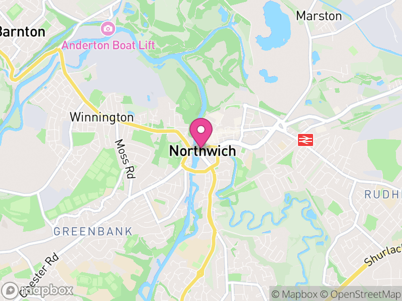 Map of Northwich, Cheshire West and Chester