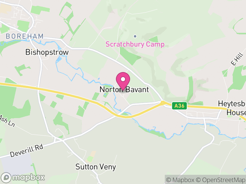 Map of Norton Bavant, Wiltshire