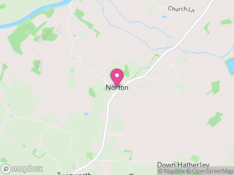 Map of Norton, Tewkesbury