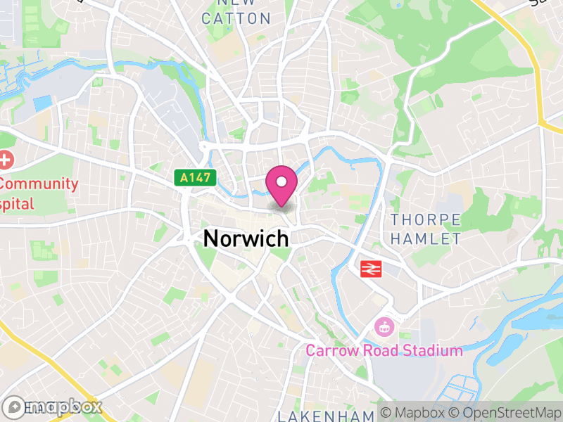 Map of Norwich, Norfolk