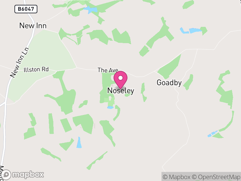 Map of Noseley, Harborough