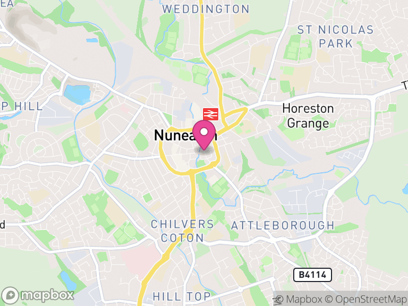 Map of Nuneaton