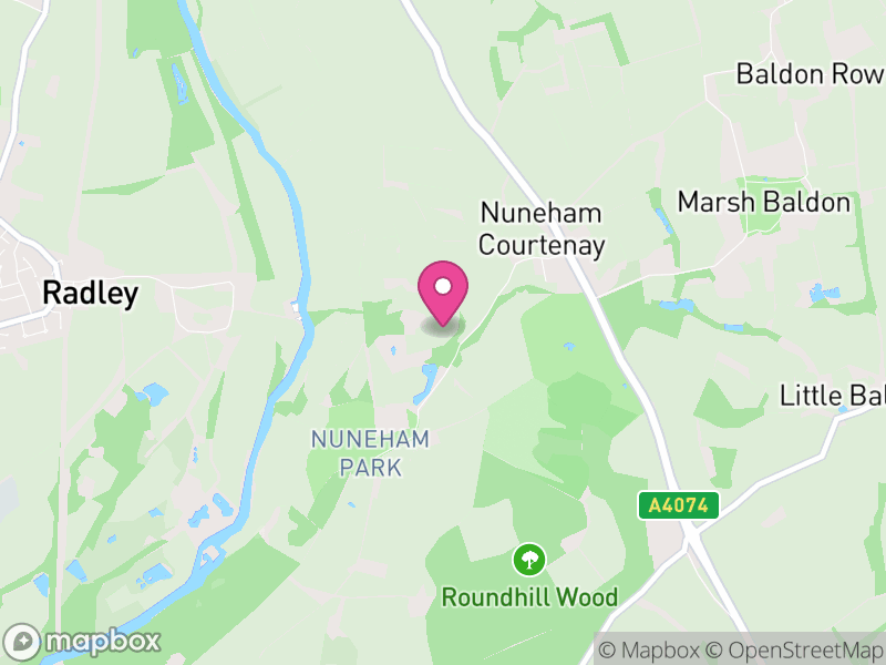 Map of Nuneham Courtenay, South Oxfordshire