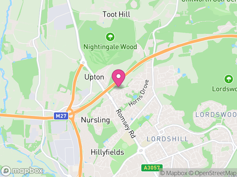 Map of Nursling and Rownhams, Test Valley