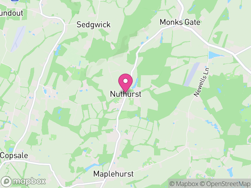 Map of Nuthurst, Horsham