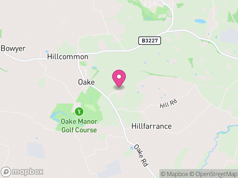 Map of Oake, Somerset