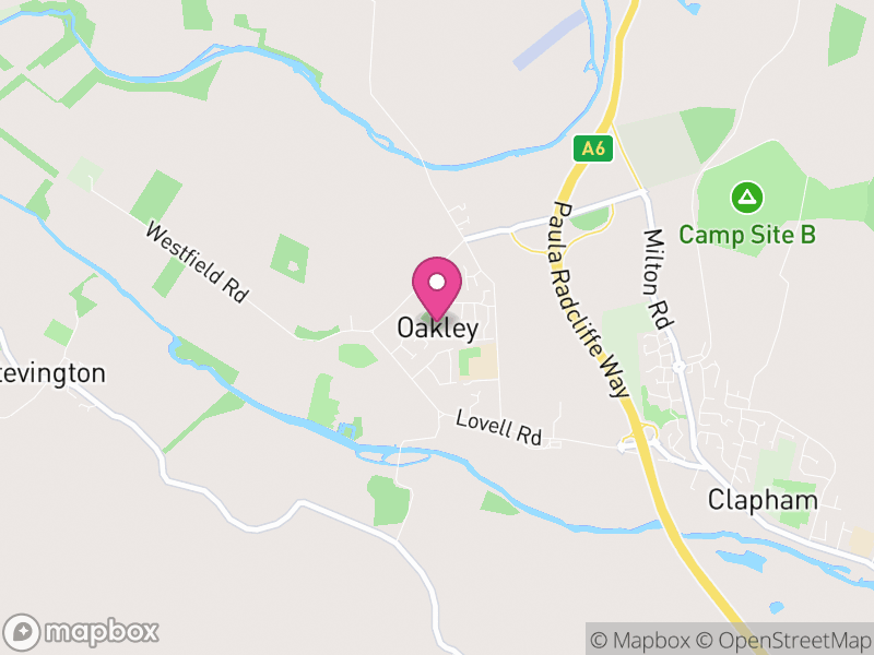 Map of Oakley, Bedford