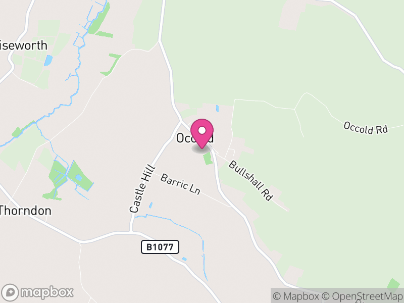 Map of Occold, Mid Suffolk