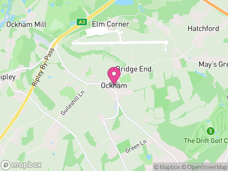 Map of Ockham, Guildford