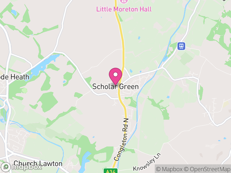 Map of Odd Rode, Cheshire East