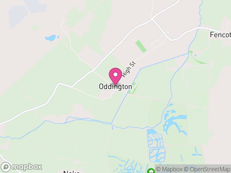 Map of Oddington, Cherwell