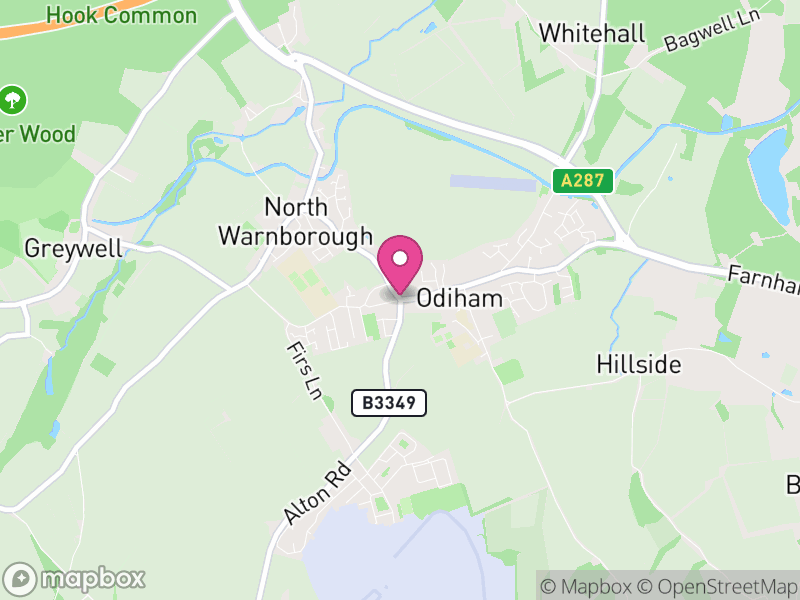 Map of Odiham, Hart