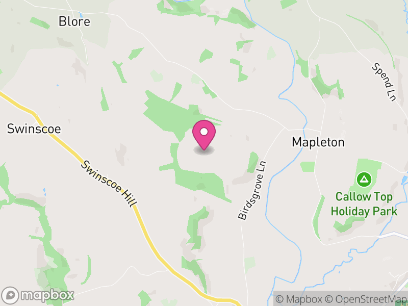 Map of Okeover, East Staffordshire