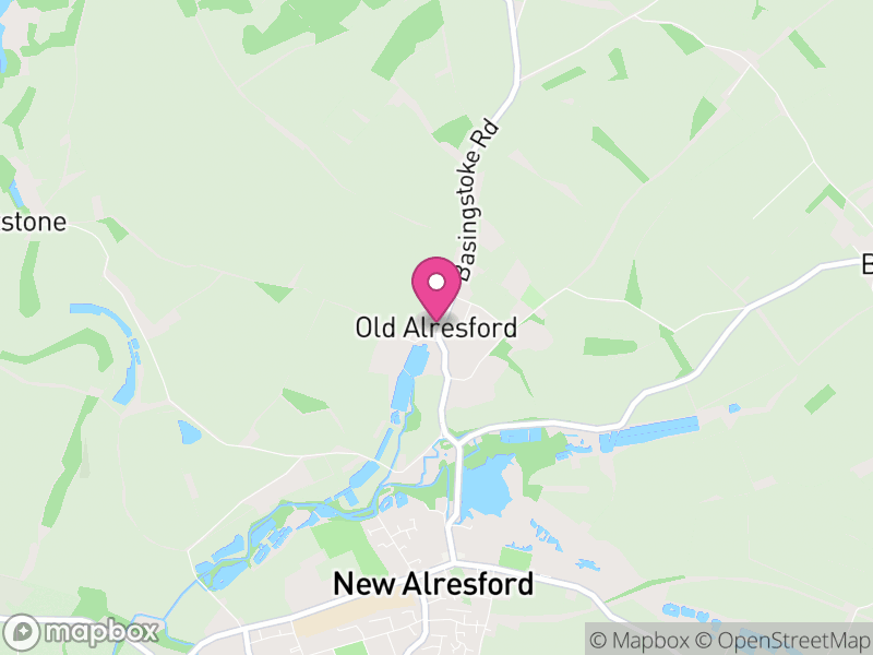 Map of Old Alresford, Winchester