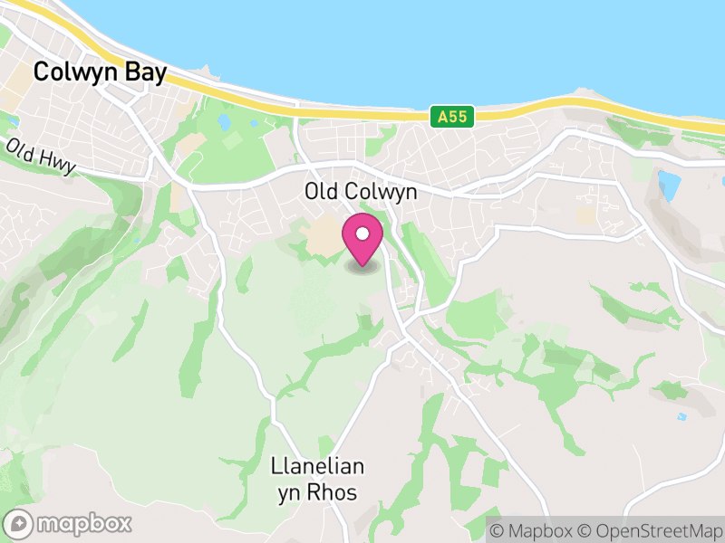 Map of Old Colwyn, Conwy