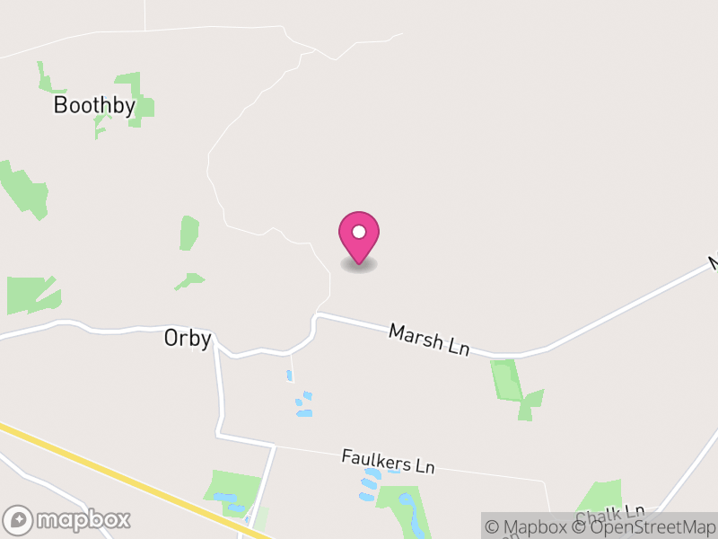 Map of Orby, East Lindsey