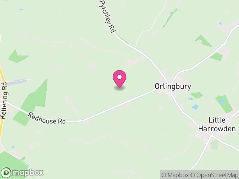 Map of Orlingbury, North Northamptonshire