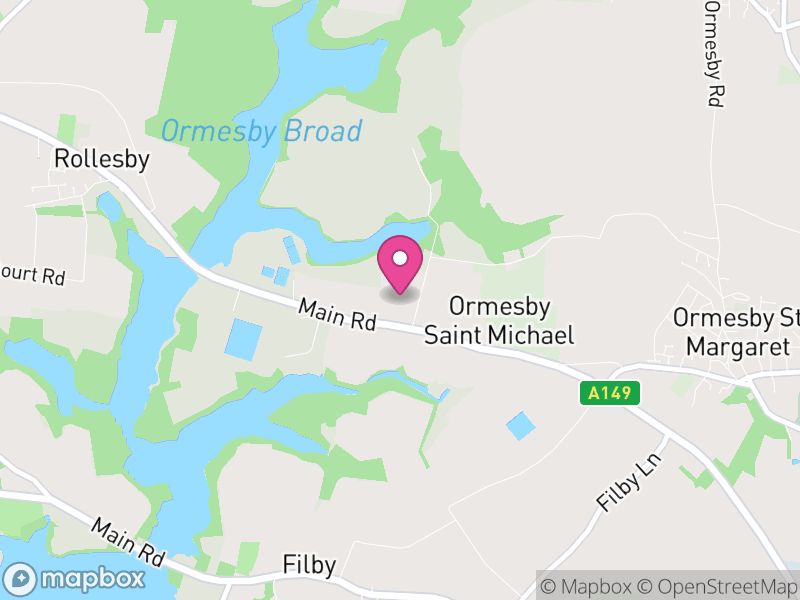 Map of Ormesby St. Michael, Great Yarmouth