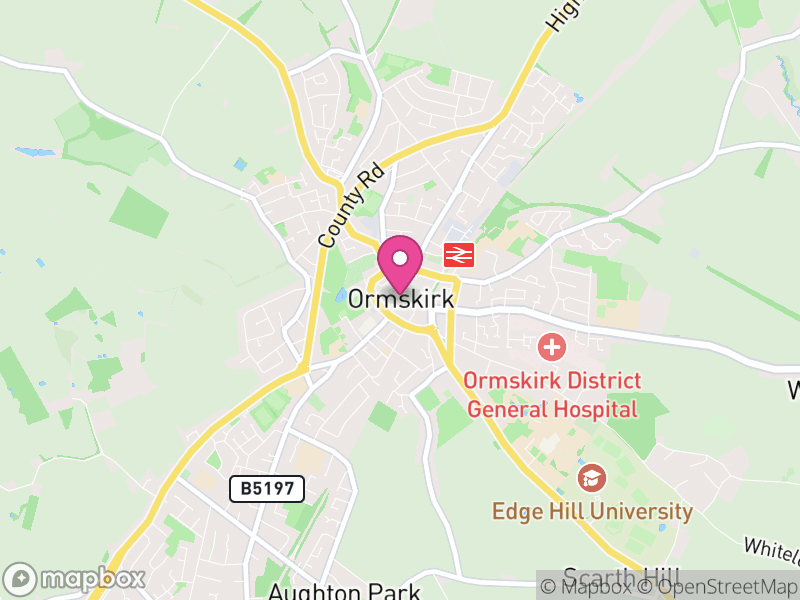 Map of Ormskirk