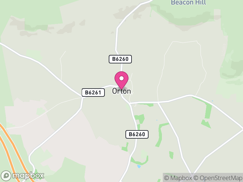 Map of Orton, Westmorland and Furness