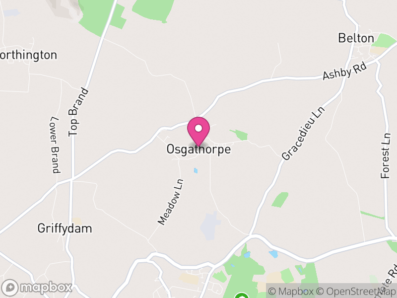 Map of Osgathorpe, North West Leicestershire