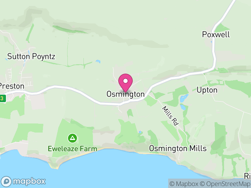 Map of Osmington, Dorset