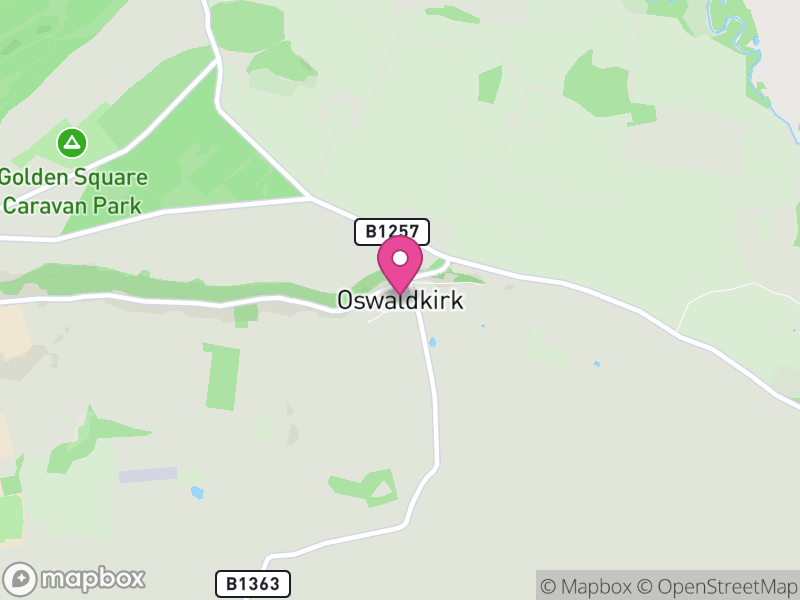 Map of Oswaldkirk, North Yorkshire
