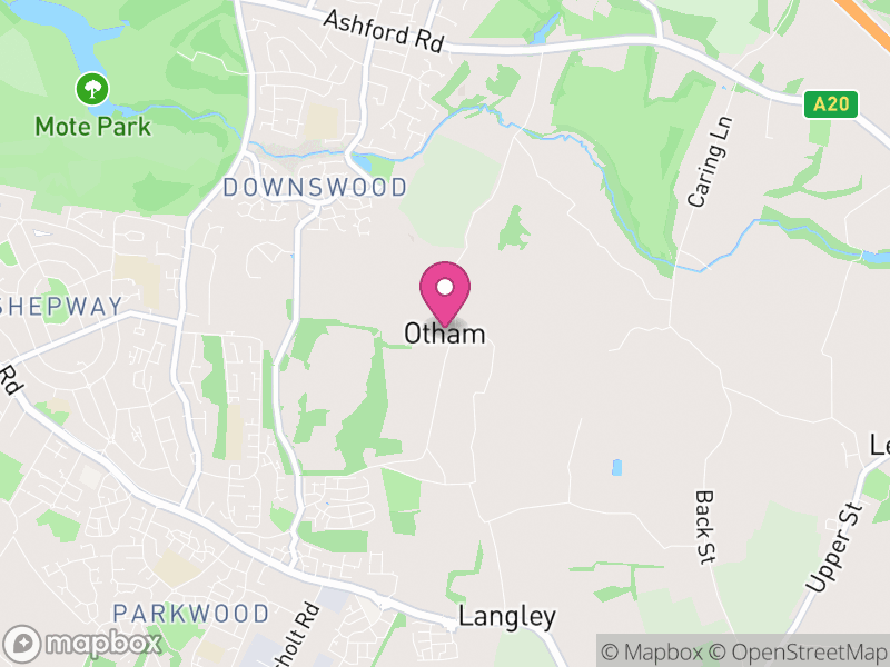 Map of Otham, Maidstone