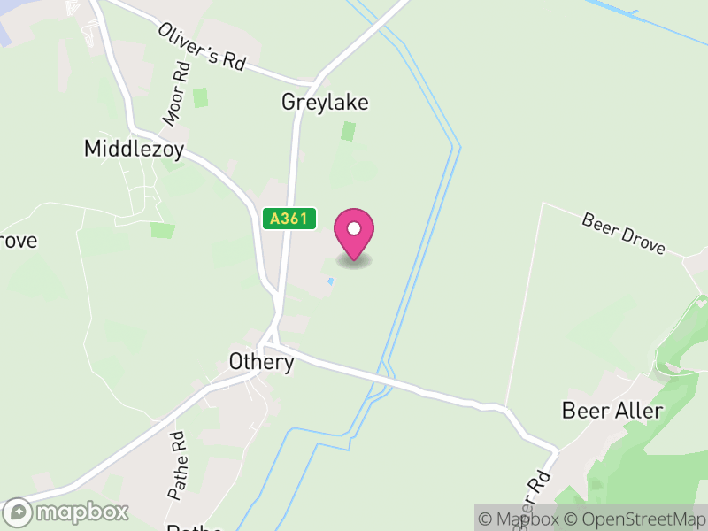 Map of Othery, Somerset