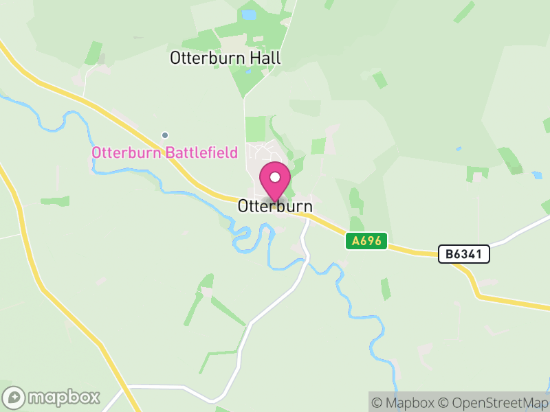 Map of Otterburn, Northumberland