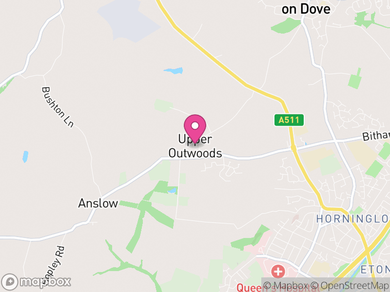 Map of Outwoods, East Staffordshire