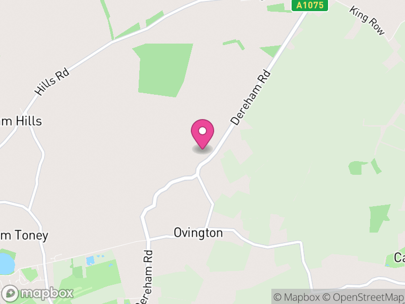 Map of Ovington, Breckland