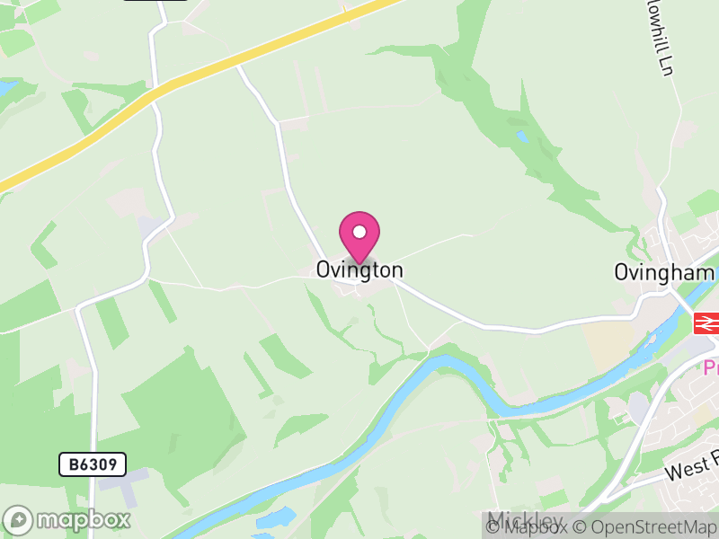 Map of Ovington, Northumberland