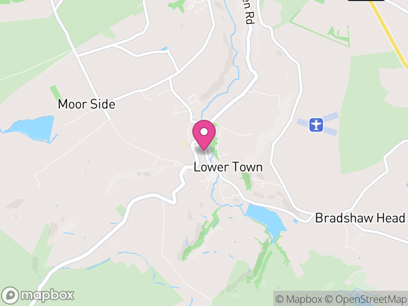 Map of Oxenhope, Bradford