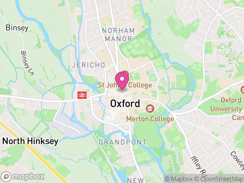 Map of Oxford, Oxfordshire