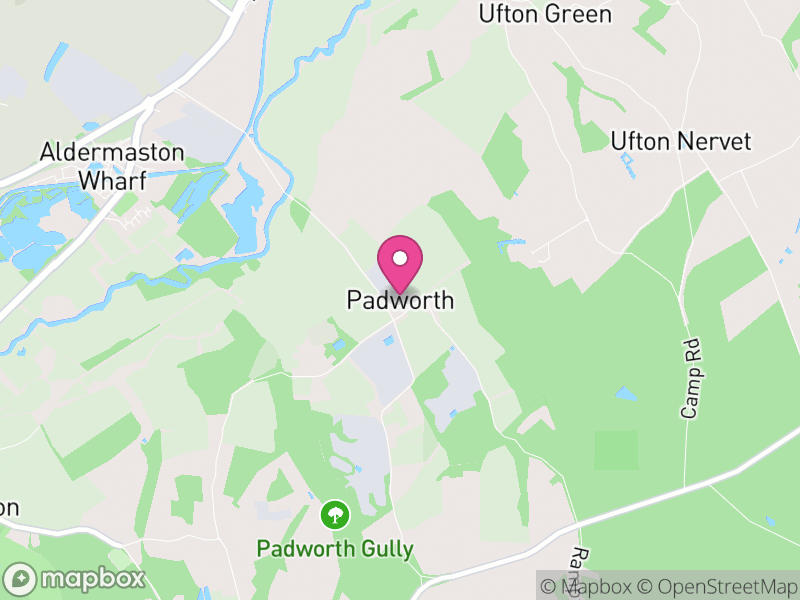 Map of Padworth, West Berkshire