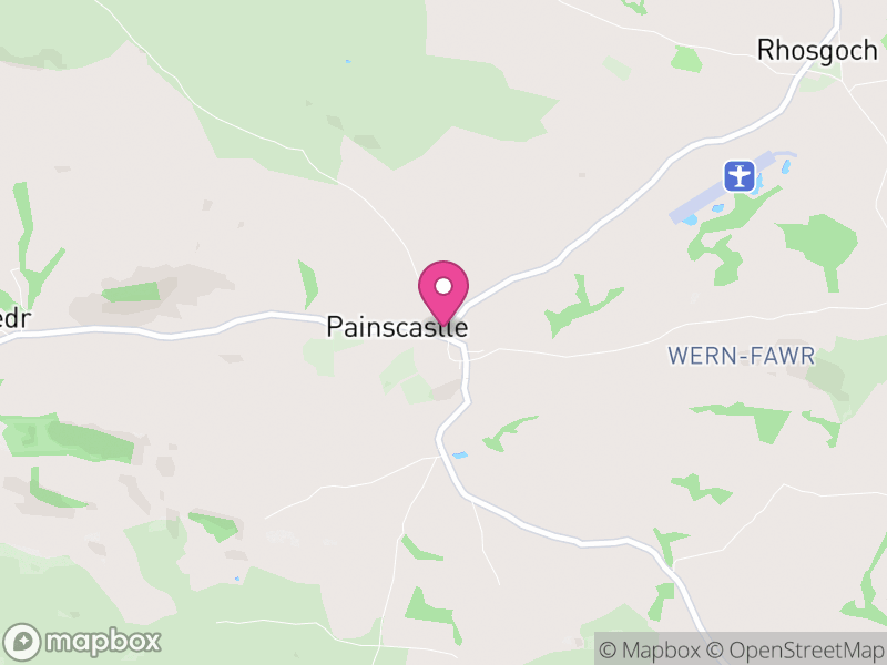 Map of Painscastle, Powys
